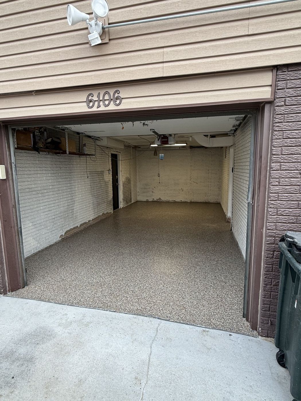 Residential garage exterior and floor project in the Omaha area